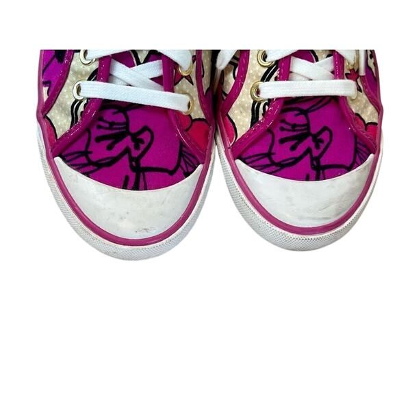 Coach Barrett Q675 Poppy Pink Petal Leather Sneakers 7B Floral Y2K‎ Quiet Luxury - Picture 10 of 13